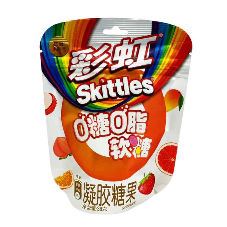 Skittles Zero Sugar Gummy Candy - Fruit Mix 36g