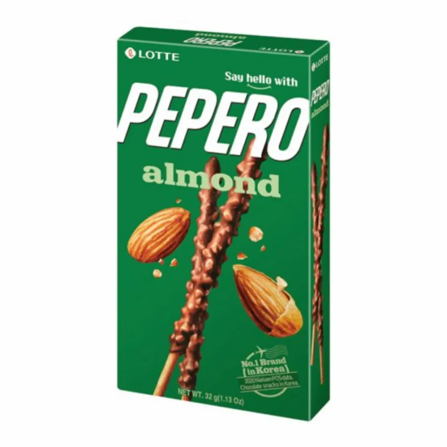 Lotte Pepero Almond tyčinky s čokoládovou polevou